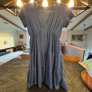 Olivia Rae Blue Flowy Dress, M